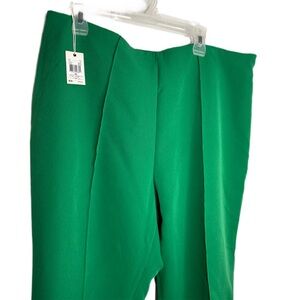 Dex Emerald Green Side Zip, front seam NWT 1X